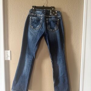 Miss Me Dark Blue Boot Cut Jeans